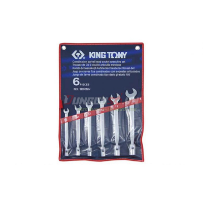 Bộ cờ lê miệng tuýp 6 chi tiết 10-19mm Kingtony 1B06MR
