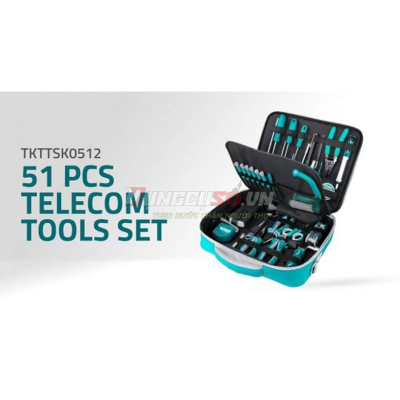 Bộ dụng cụ viễn thông 51 chi tiết Total TKTTSK0512