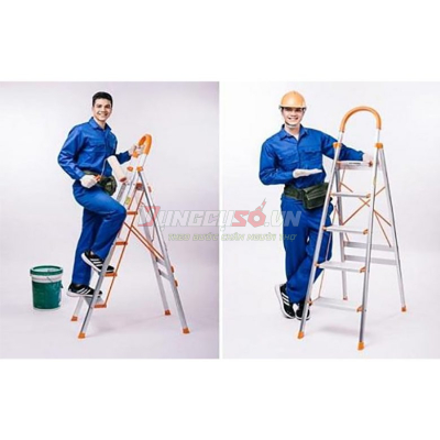 Thang ghế 5 bậc khung Inox Nakata TY105B