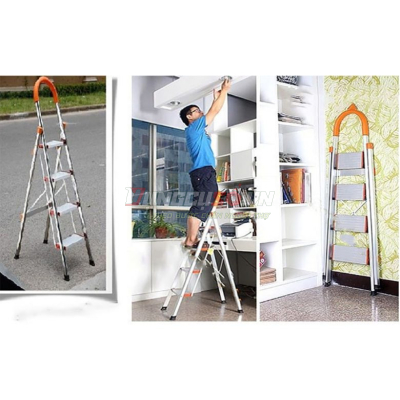 Thang ghế 4 bậc khung Inox Nakata TY104B