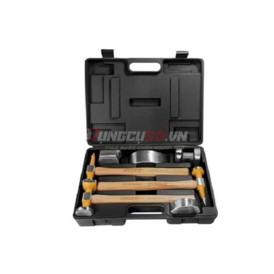 Bộ 7 món đe và búa làm đồng INGCO HBAFH0711