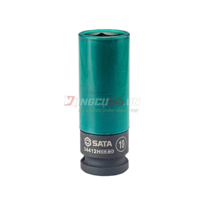 Đầu tuýp dài Cr-Mo 6 cạnh 1/2in 19mm Sata 34412H