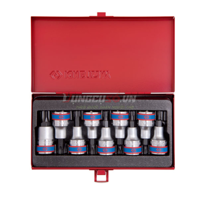 Bộ đầu tuýp lục giác 1/2″ 9 chi tiết Kingtony 4109PR