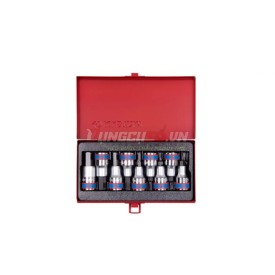 Bộ đầu tuýp lục giác 1/2″ 9 chi tiết Kingtony 4110PR