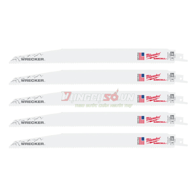 Lưỡi cưa kiếm đa năng WRECKER T8-300.48mm Milwaukee 48-00-5711 (Bộ 5 lưỡi)