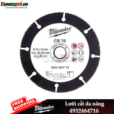 Lưỡi cắt đa năng 76mm Milwaukee 4932464716