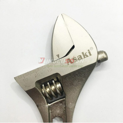 Mỏ lết hợp kim Ni-Fe chống trượt 10”/250mm Asaki AK-0402