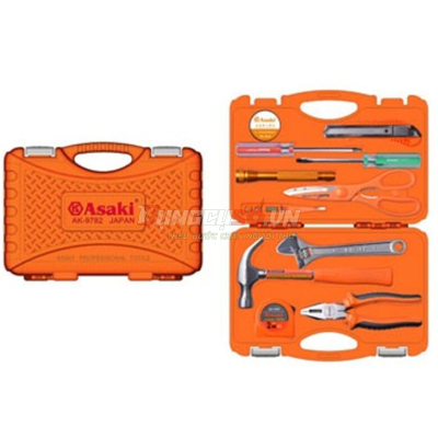 Bộ dụng cụ gia đình 12 chi tiết Asaki AK-9782
