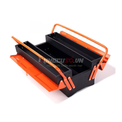 Thùng đồ nghề bằng sắt 2 ngăn 50x20x18cm Asaki AK-9956