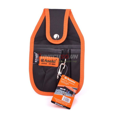Túi đeo thắt lưng đựng đồ nghề 6 ngăn 15x26cm Asaki AK-9990
