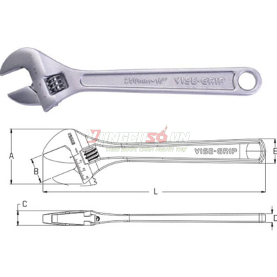 Mỏ lết 8″/200mm IRWIN T9098092