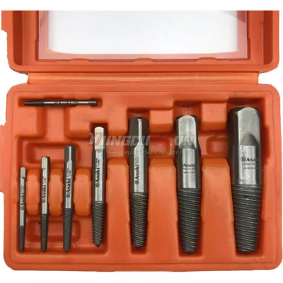 Bộ mũi ren lấy đầu ống nước và buloong ốc vít gãy 8 chi tiết Asaki AK-3698