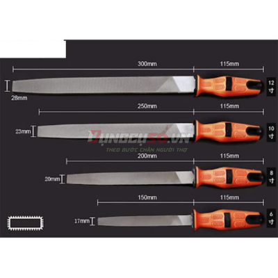 Giũa dẹp 6″/150mm Asaki AK-3740