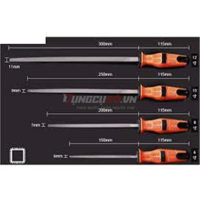 Giũa vuông 6″/150mm Asaki AK-3755