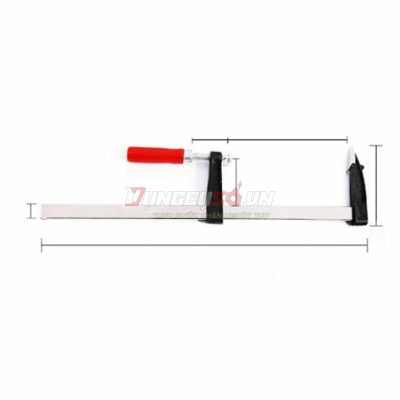 Kẹp gỗ chữ F 120 x 2000mm Asaki AK-6258