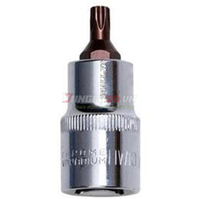 Đầu tuýp gắn mũi bông 6 cạnh (thép hợp kim cao cấp S2) T27 x 55mm Asaki AK-7303