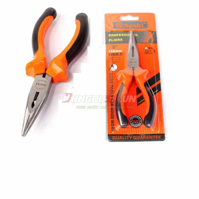 Kềm nhọn kiểu Đức 8”/200mm Asaki AK-8107