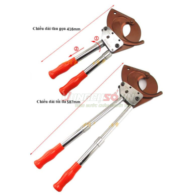 Kềm trợ lực cắt cáp điện cao cấp 3 x 120mm² Φ75mm Asaki AK-8408