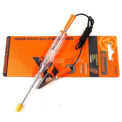 Bút thử điện một chiều DC Φ3 x 140mm6 – 12 – 24V Asaki AK-9063