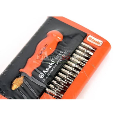 Bộ tua vít viễn thông 27 chi tiết Asaki AK-9071