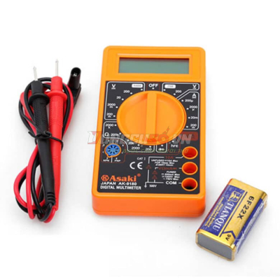 Đồng hồ đo điện vạn năng 3½ Digit LCD Asaki AK-9180