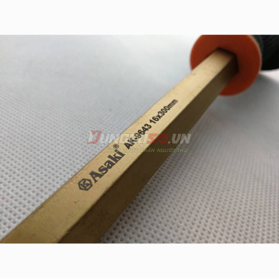 Đục sắt có tay chắn 16 x 300mm (mũi nhọn) Asaki AK-9643