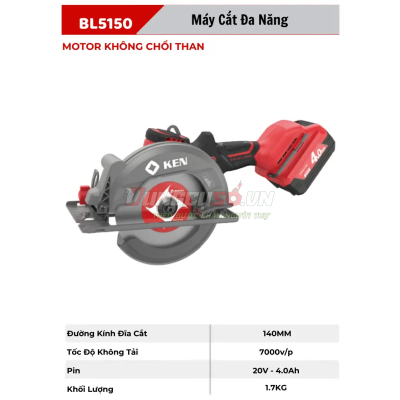 Máy cắt đa năng dùng pin 20V KEN BL5150