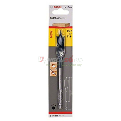 Mũi khoét gỗ đuôi cá 17x152mm Bosch 2608595488