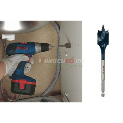 Mũi khoét gỗ đuôi cá 24x152mm Bosch 2608595493