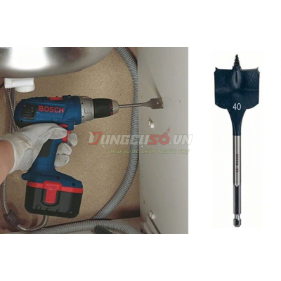 Mũi khoét gỗ đuôi cá 40x152mm Bosch 2608595502