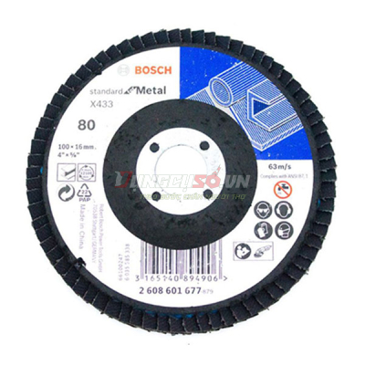 Đĩa nhám xếp Alox P80 Ø100mm 