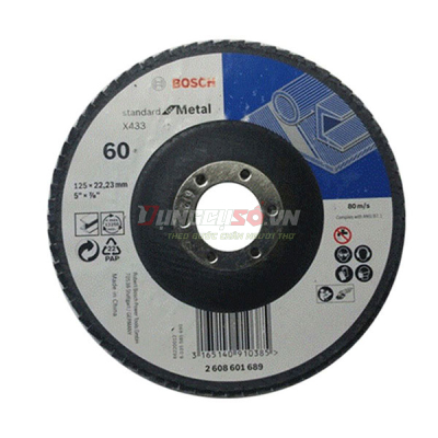 Đĩa nhám xếp Alox P60 Ø125mm 