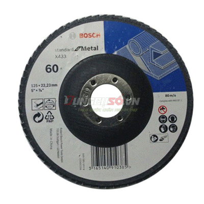 Đĩa nhám xếp Alox P60, Ø180mm 