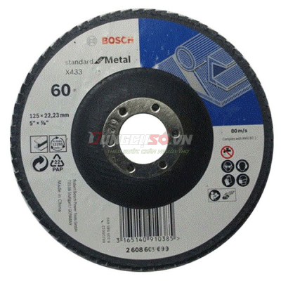 Đá nhám xếp P40 Ø100mm (linh hoạt)