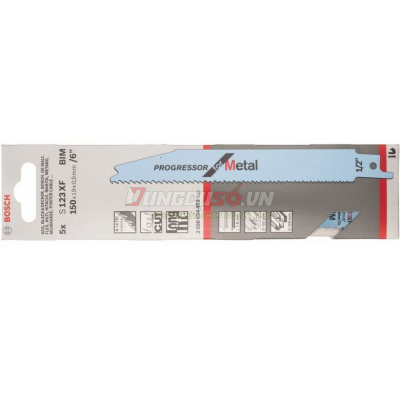 Lưỡi cưa kiếm S 123 XF - Sắt (Bộ 5 lưỡi)
[Cắt đa năng và cắt nhanh, phù hợp với sắt tấm hoặc bề mặt ống]