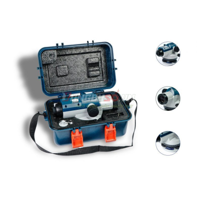 Bộ máy thủy bình GOL 26 D + chân máy  BT 160 + Cây mia GR 500 Bosch GOL 26 D SET - 0615A000PS