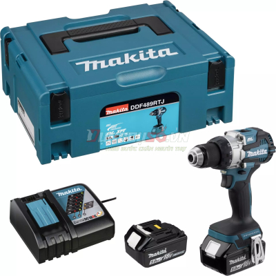 Máy Khoan, Vặn Vít Dùng Pin Makita DDF489RTJ