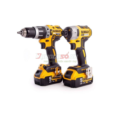 Combo DCD796/DCF885/2pin 4Ah/DCB115/túi vải STL Dewalt CB885796M2