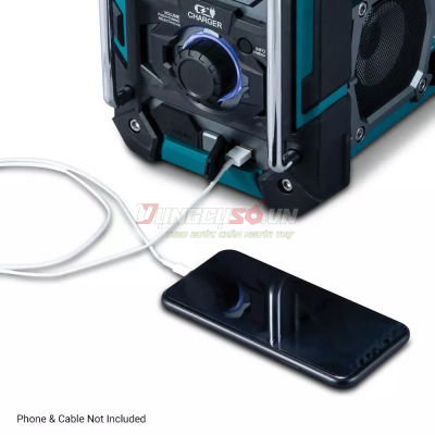 Radio Công Trường Có Chức Năng Sạc Dùng Pin Và Điện Makita DMR300