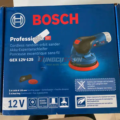 Máy đánh bóng lệch tâm pin GPX 12V-125 (SOLO)
