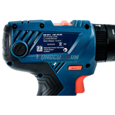 Máy khoan vặn vít động lực dùng pin 18V Bosch GSB 180-LI