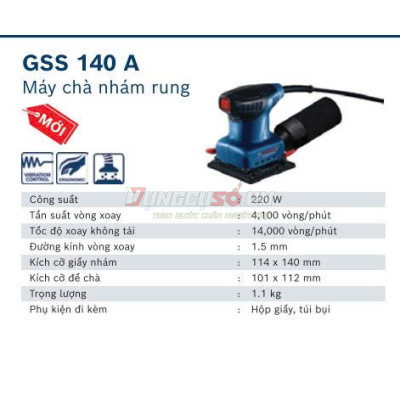 Máy chà nhám rung GSS 140 A