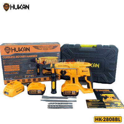 Máy khoan pin bê tông 3 chức năng Hukan - HK-2808BL