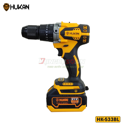 Máy khoan động lực dùng pin 13mm Hukan - HK-BL533