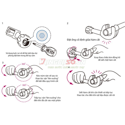 Dao cắt ống 32-67mm Kingtony 7912-23