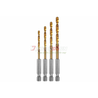 Bộ 4 Mũi Khoan Kim Loại Hss INGCO AKD1401