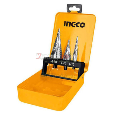 Bộ 3 mũi khoan chóp nón INGCO AKSDS0302