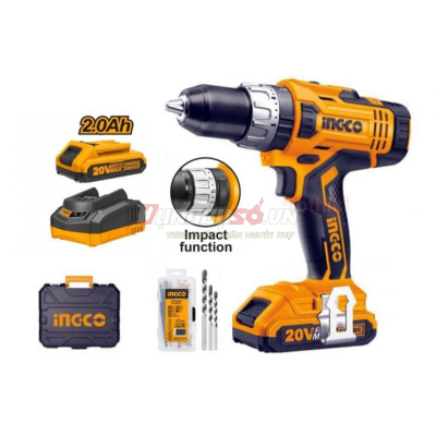 Máy khoan búa pin 20V INGCO CIDLI20031