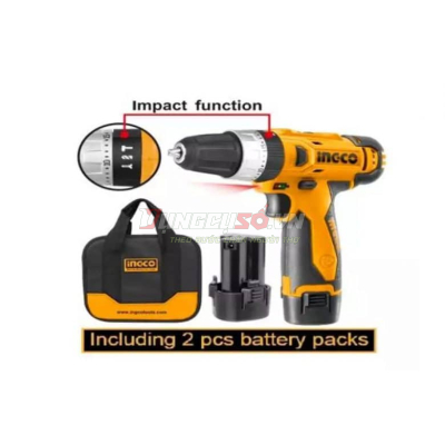 Máy khoan búa pin 12V INGCO CIDLI228120