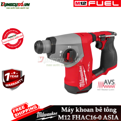 Máy khoan bê tông 16mm GEN 2 Milwaukee M12 FHAC16